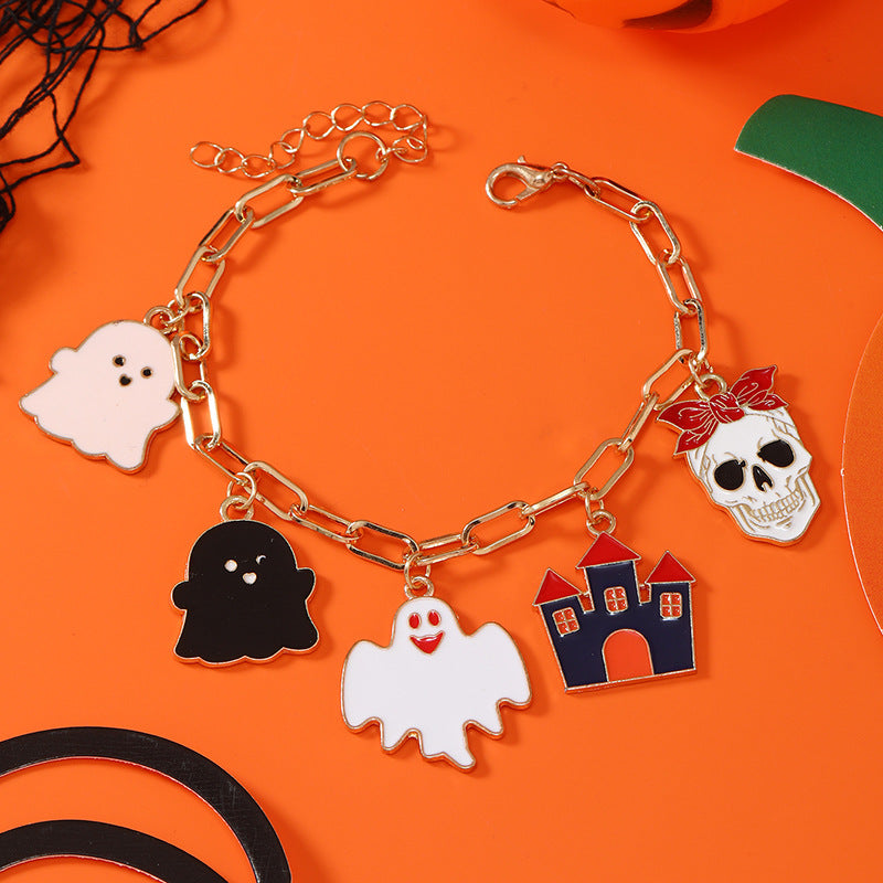Wholesale Halloween Pumpkin Head Spider Bat Ghost Bracelet ACC-BT-Haoc001