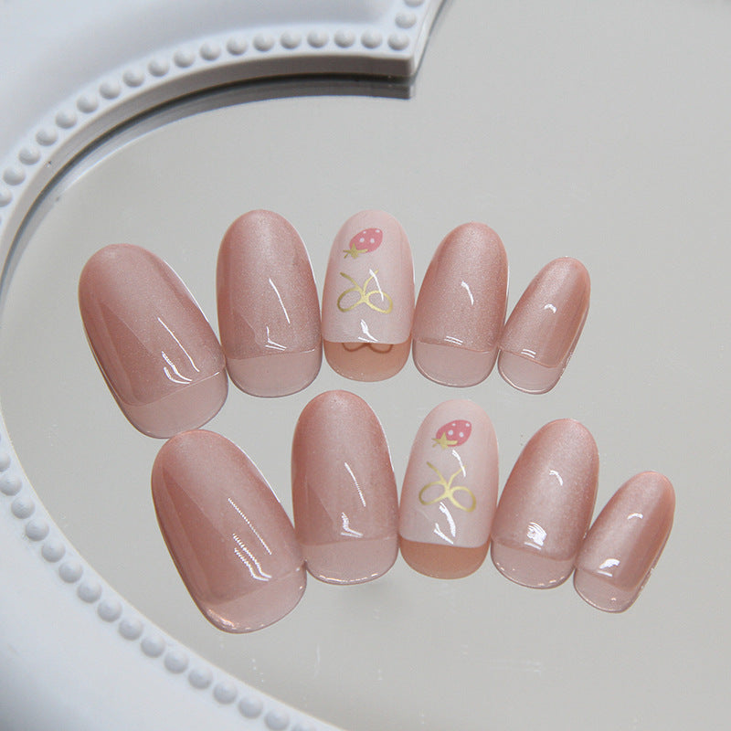 Wholesale 24 Pieces/box Cat Eye Bow Nails Kits Nail Stickers