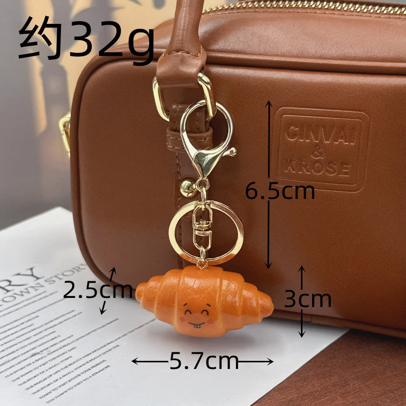 Wholesale Food Alkaline Water Bread Bag Pendant Keychains