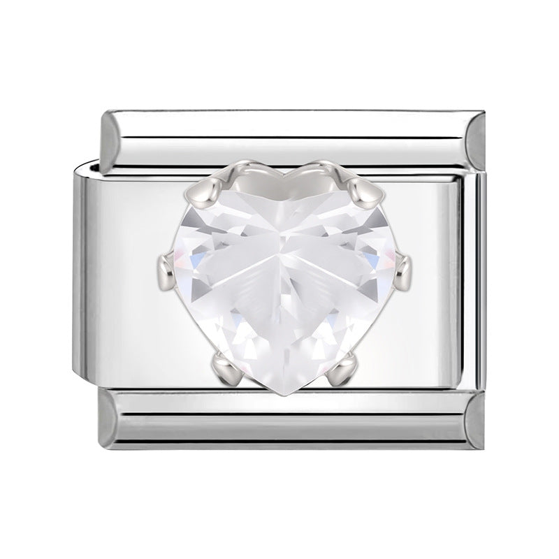 Wholesale 9mm Italian Charm Starter Bracelets DIY Flower Series Stainless Steel Composable Bracelet