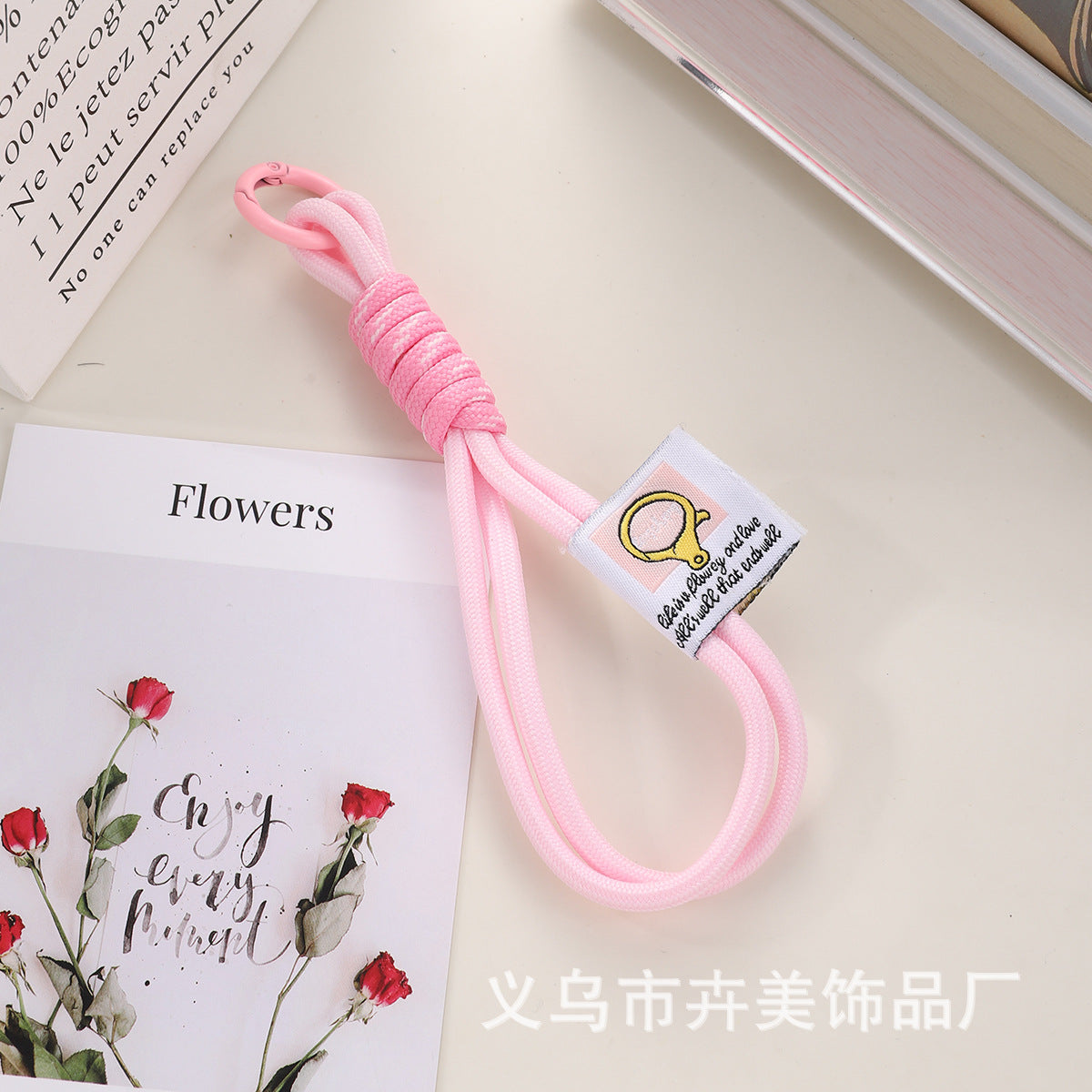 Wholesale Contrast color  wrist strap keychain