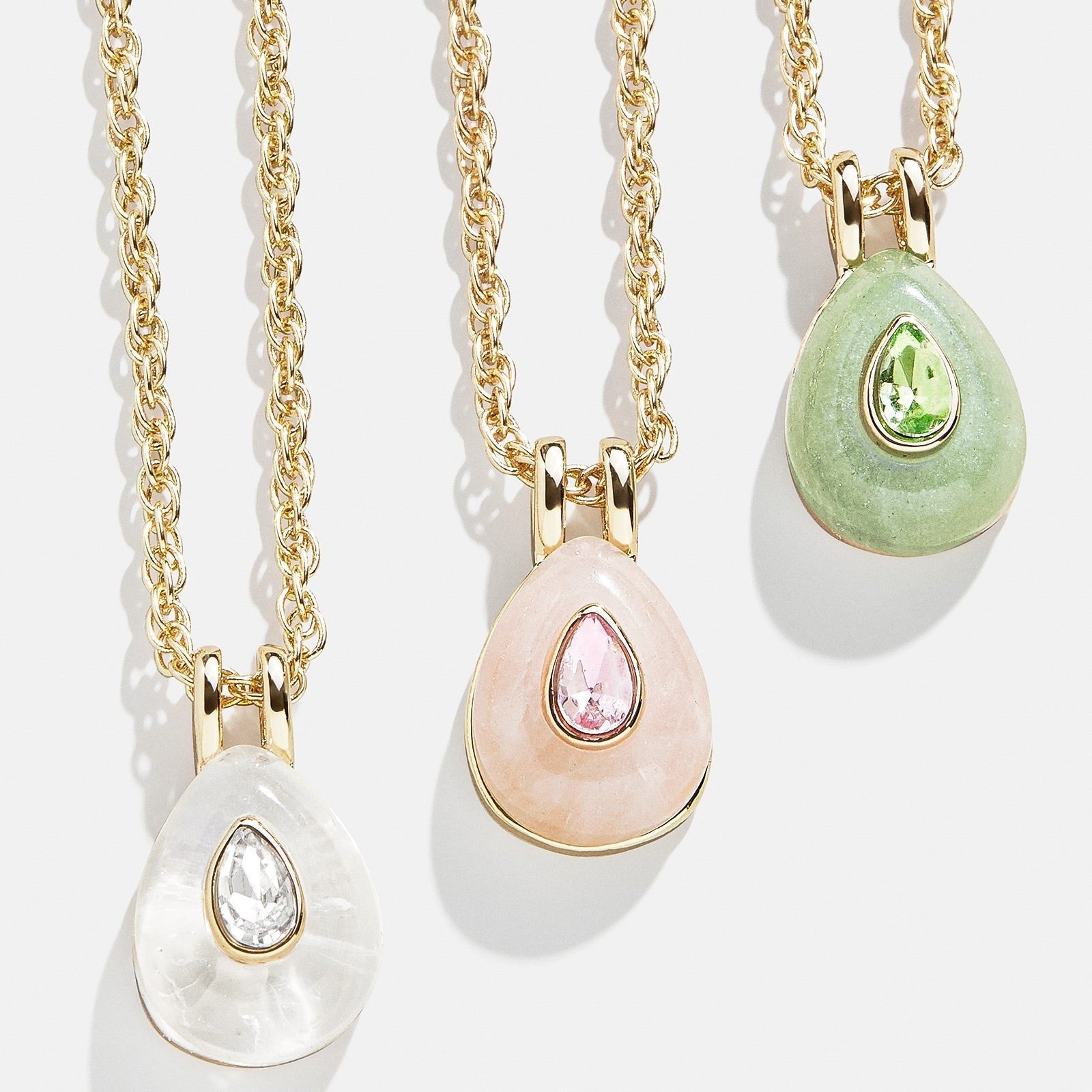 Wholesale Copper necklace with twelve birthstones and colorful cubic zirconia