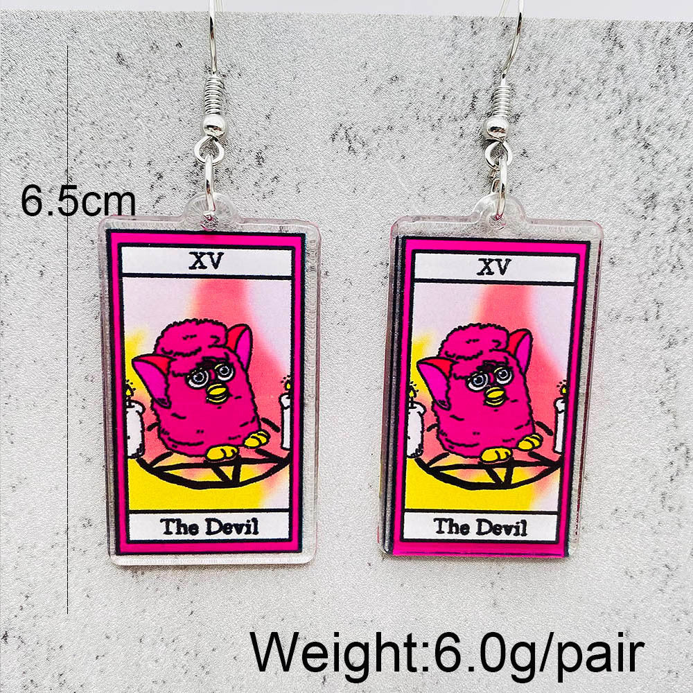 Wholesale Christmas Butterfly Animal Acrylic Drop Earrings ACC-ES-Cheny003