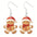 Wholesale  Christmas Cartoon  Cute Acrylic Pendant  Gingerbread Earrings