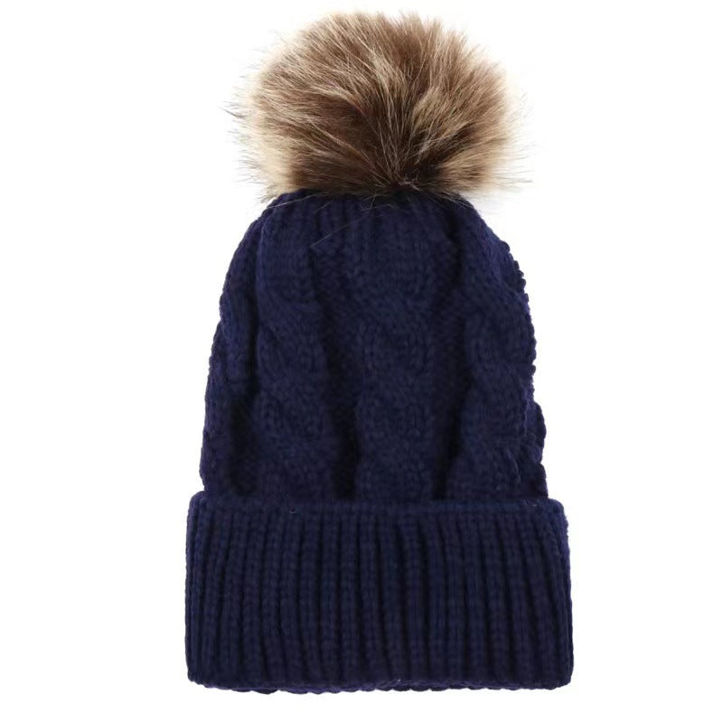 Wholesale Autumn Wool Ball Knitted Hat ACC-HT-Suli004