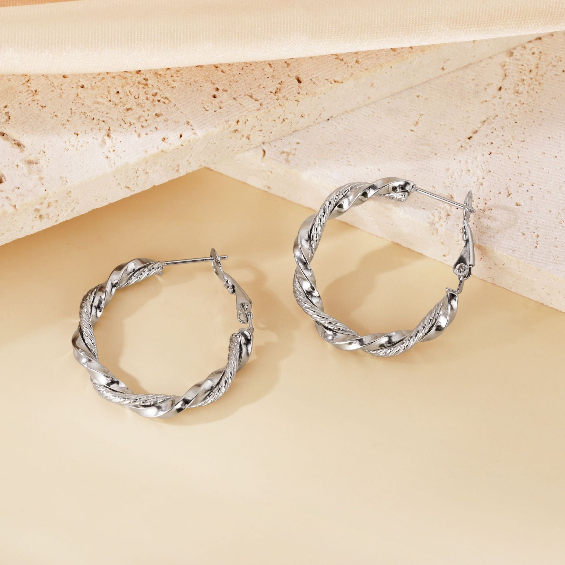 Wholesale Geometric Patchwork  Titanium Steel  Earrings