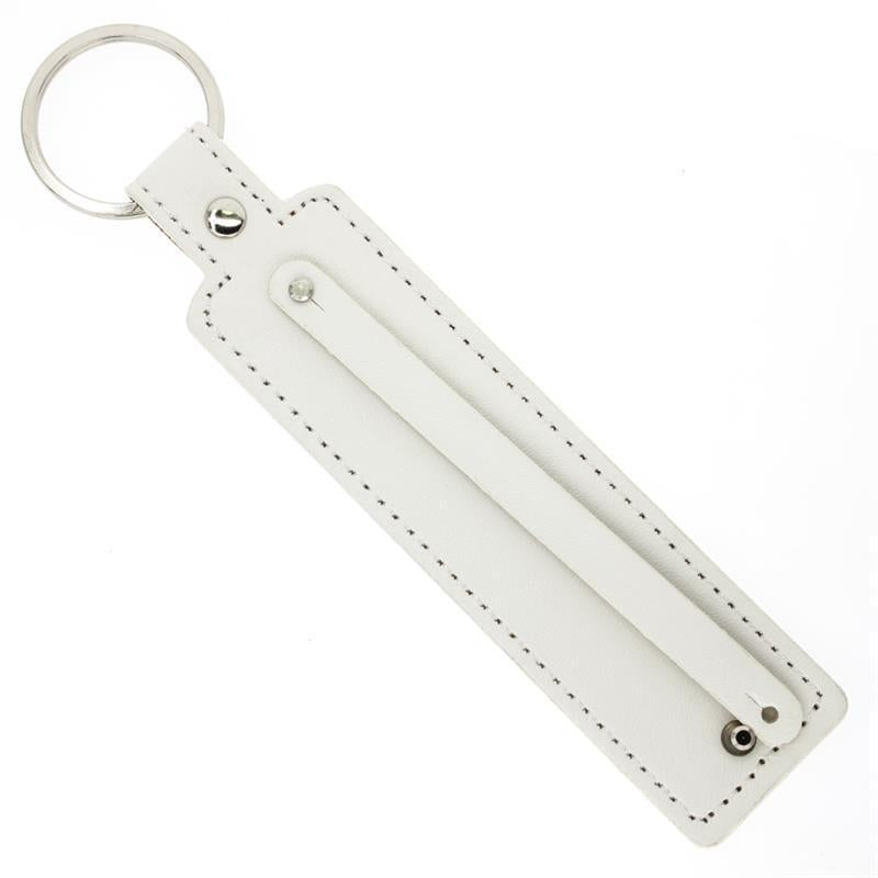 Wholesale Leather 8mm  Alloy Pendant DIY  Keychains