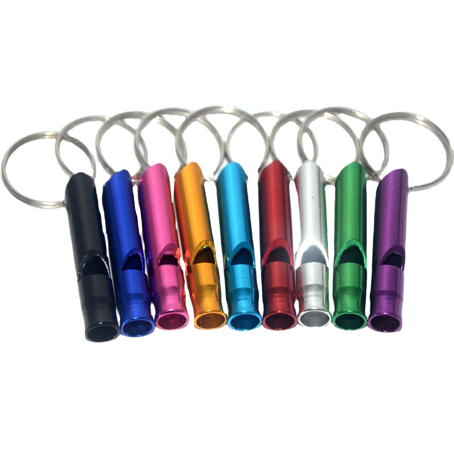 Wholesale Outdoor Lifesaving Whistle Small Whistle Alloy Keychain