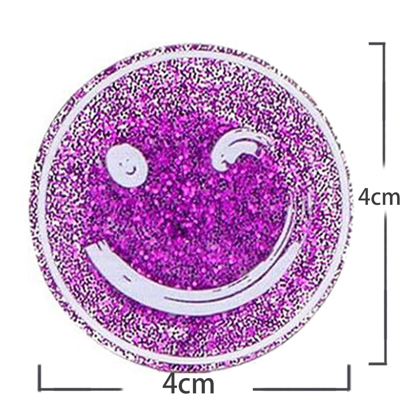 Wholesale Acrylic Retractable Badge Reel Glitter Heart Design Nurse ID Holder