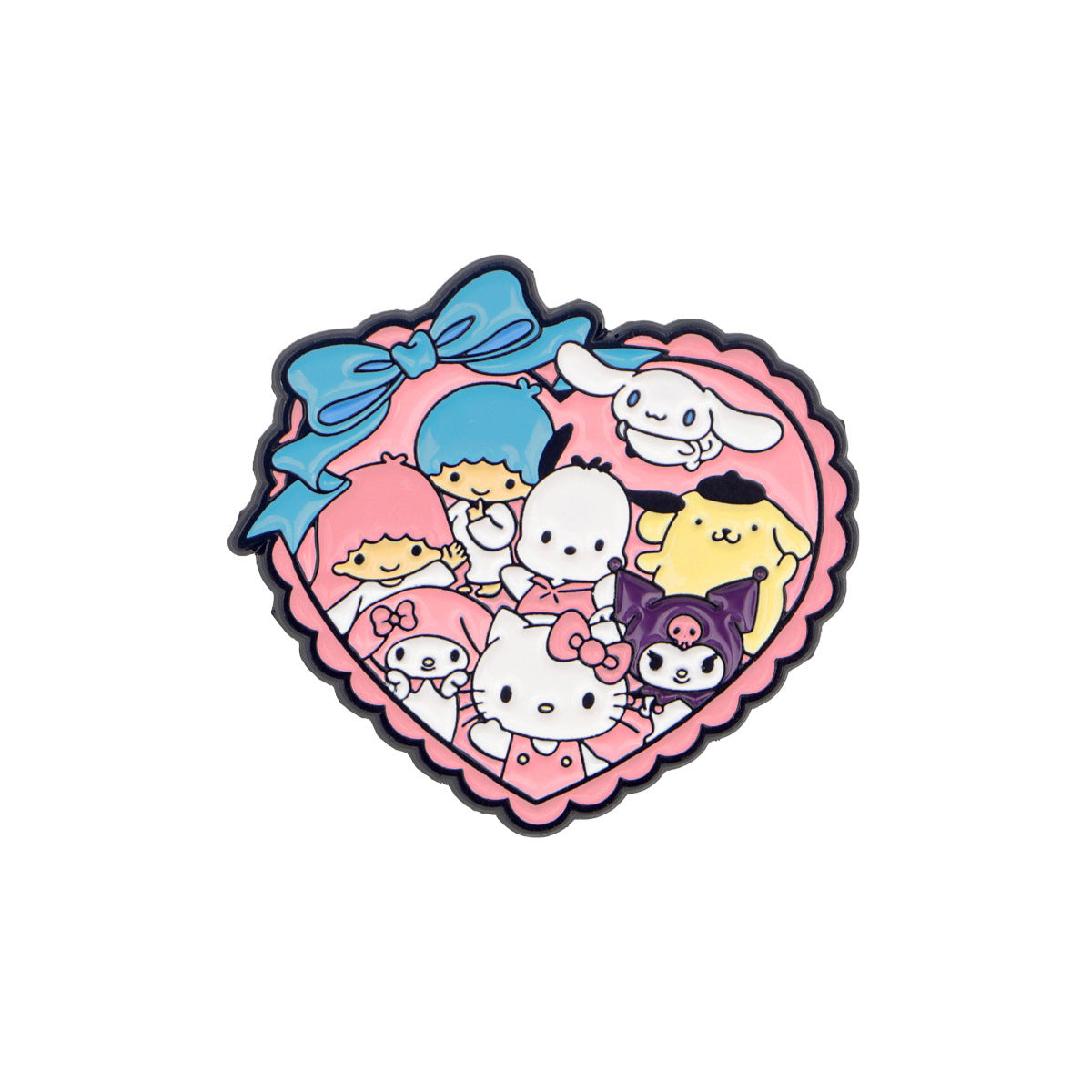 Wholesale Cartoon heart bouquet cat brooch