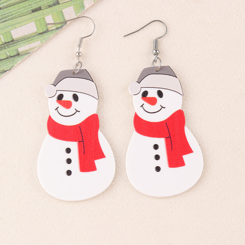 Wholesale Cartoon Christmas Series Acrylic Earrings