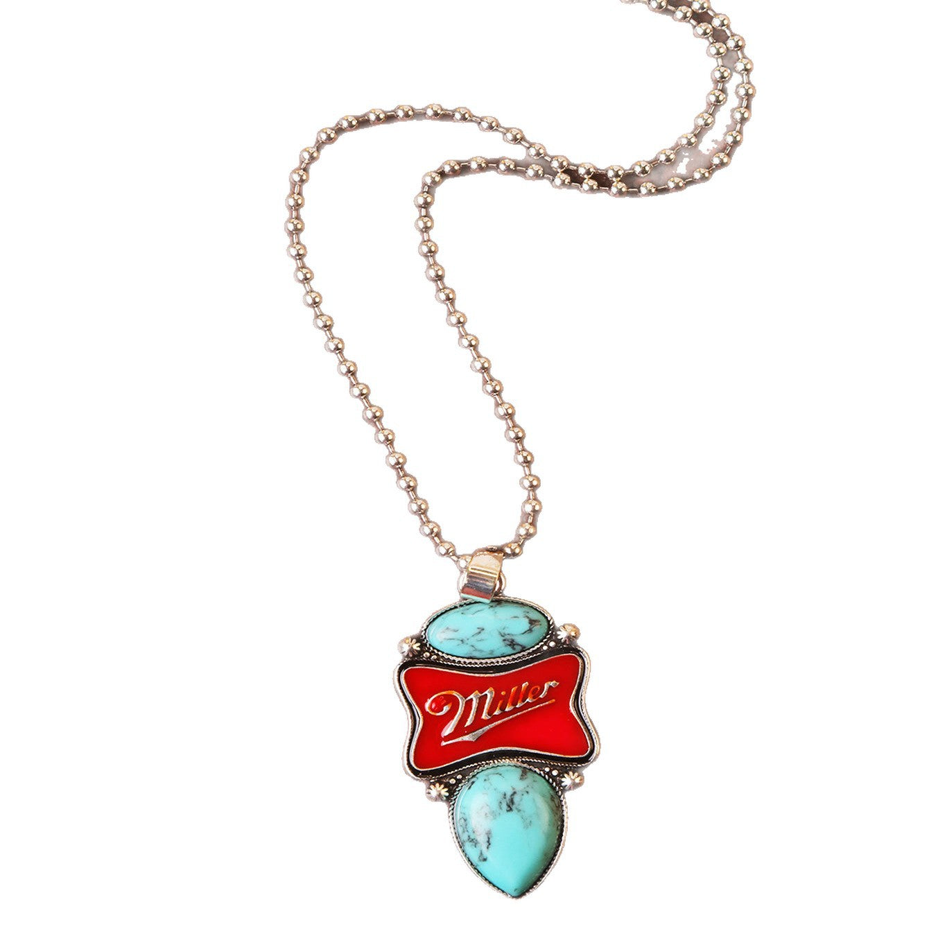Wholesale Retro Geometric Drip Oil Pendant Necklace,  Fashion Jewelry Accessory for Everyday Wear or Gift Giving