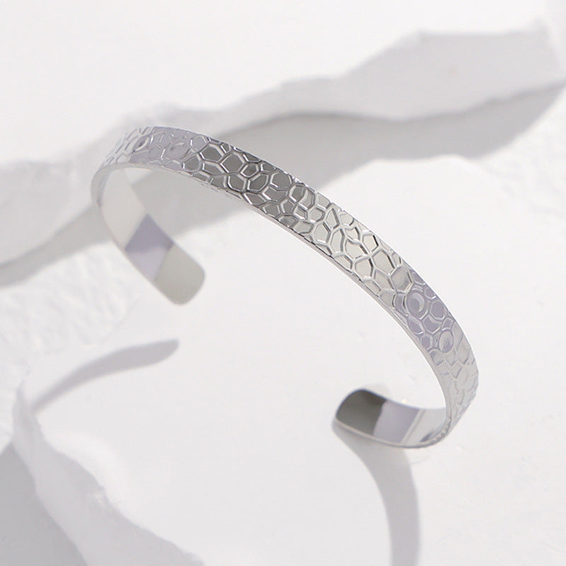 Wholesale Adjustable Stainless Steel Bracelets Open Bracelet ACC-BT-Manguo001