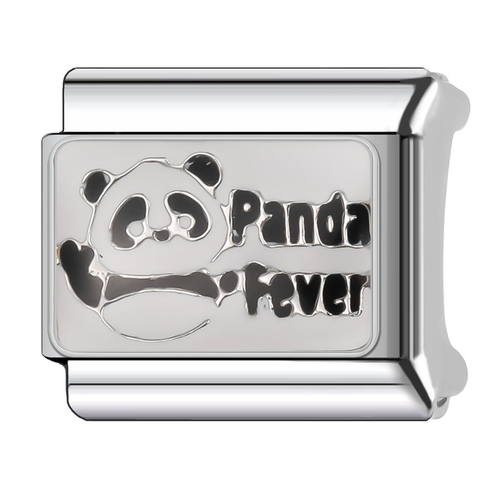 Wholesale Italian Charm Bracelet 9mm DIY Splicing National Tourism Scenic Logo Stainless Steel Composable Bracelet