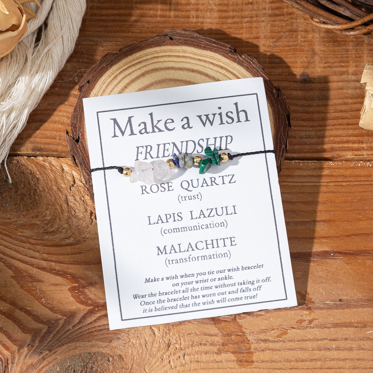 Bracciale di benedizione in pietra naturale all'ingrosso