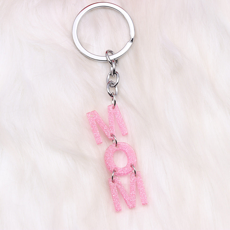Wholesale Mother's Day Gift MOM Acrylic Keychain ACC-KC-DA009