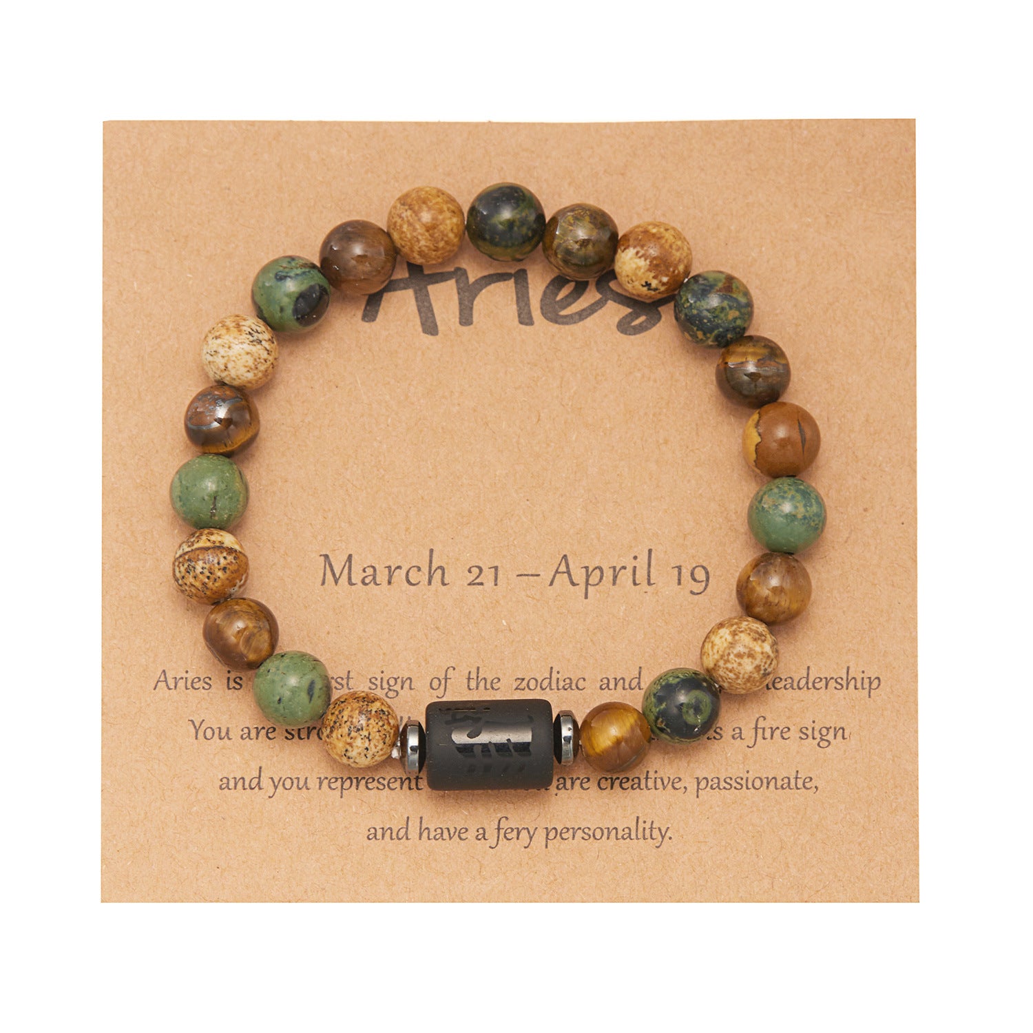 Großhandel Naturstein zwölf Konstellation Perlenarmband