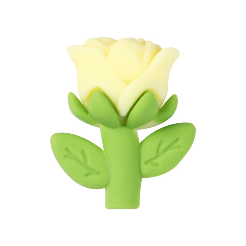 Wholesale 20pcs 3D Rose Focal Beads DIY Bead Accessories