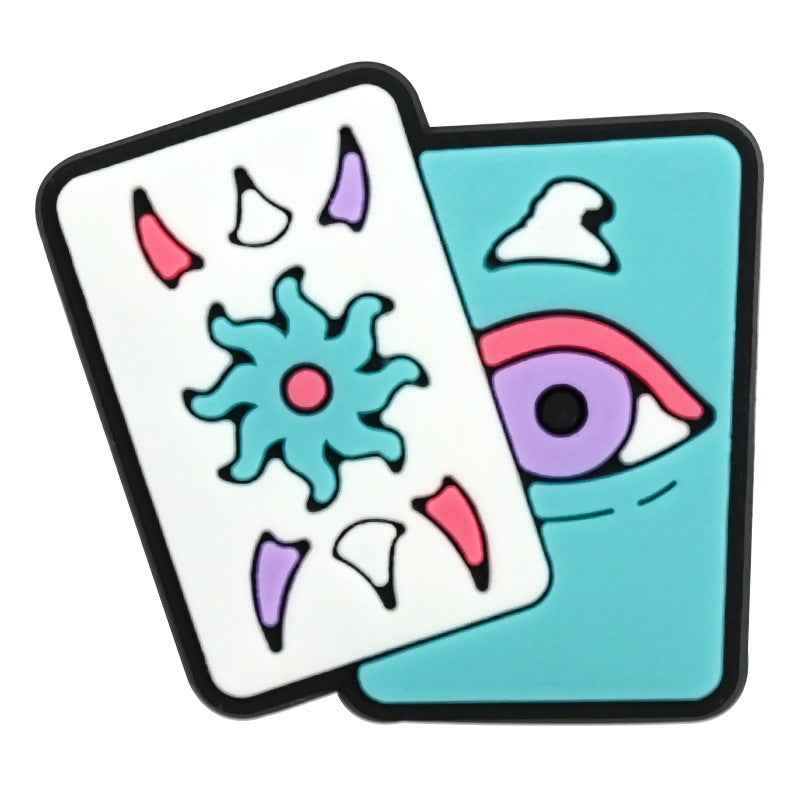 Decorazione casuale all'ingrosso della fibbia della scarpa di gomma morbida del PVC della serie della strega da 100 pezzi