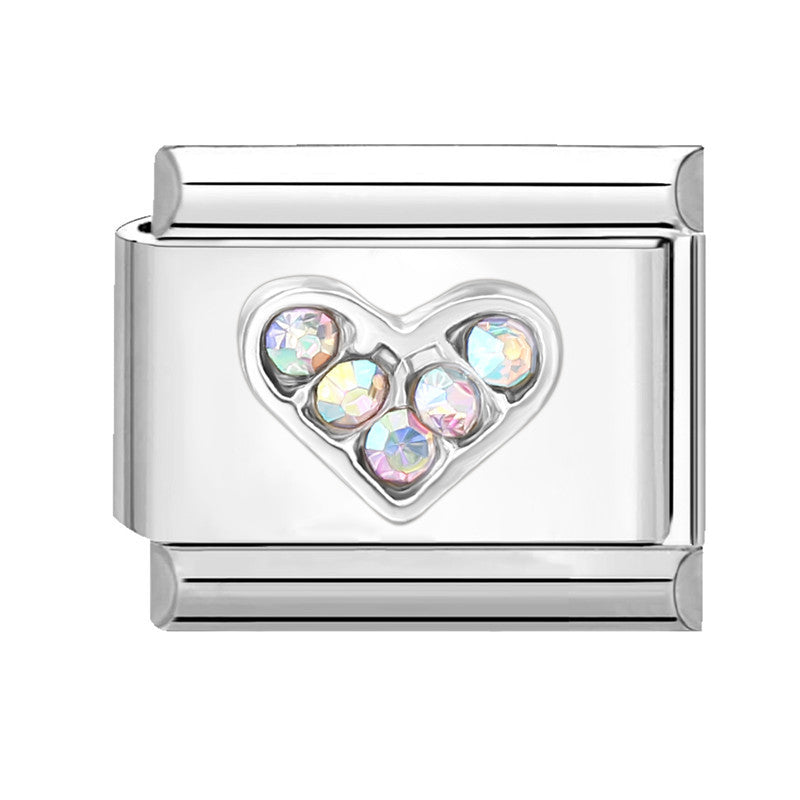 Wholesale Italian Charm Bracelet 9mm DIY Splicing Butterfly Series Stainless Steel Composable Bracelet