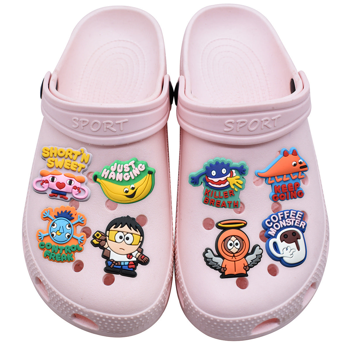 Wholesale Random 100pcs Monster Series PVC Soft Rubber Shoe Buckle Decoration ACC-SC-RYY073