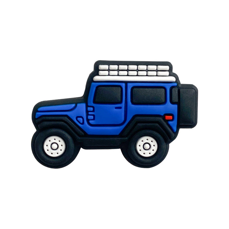 Wholesale 10pcs Cartoon Car Silicone Beads Focal Beads DIY Accessories ACC-BDS-WDX076