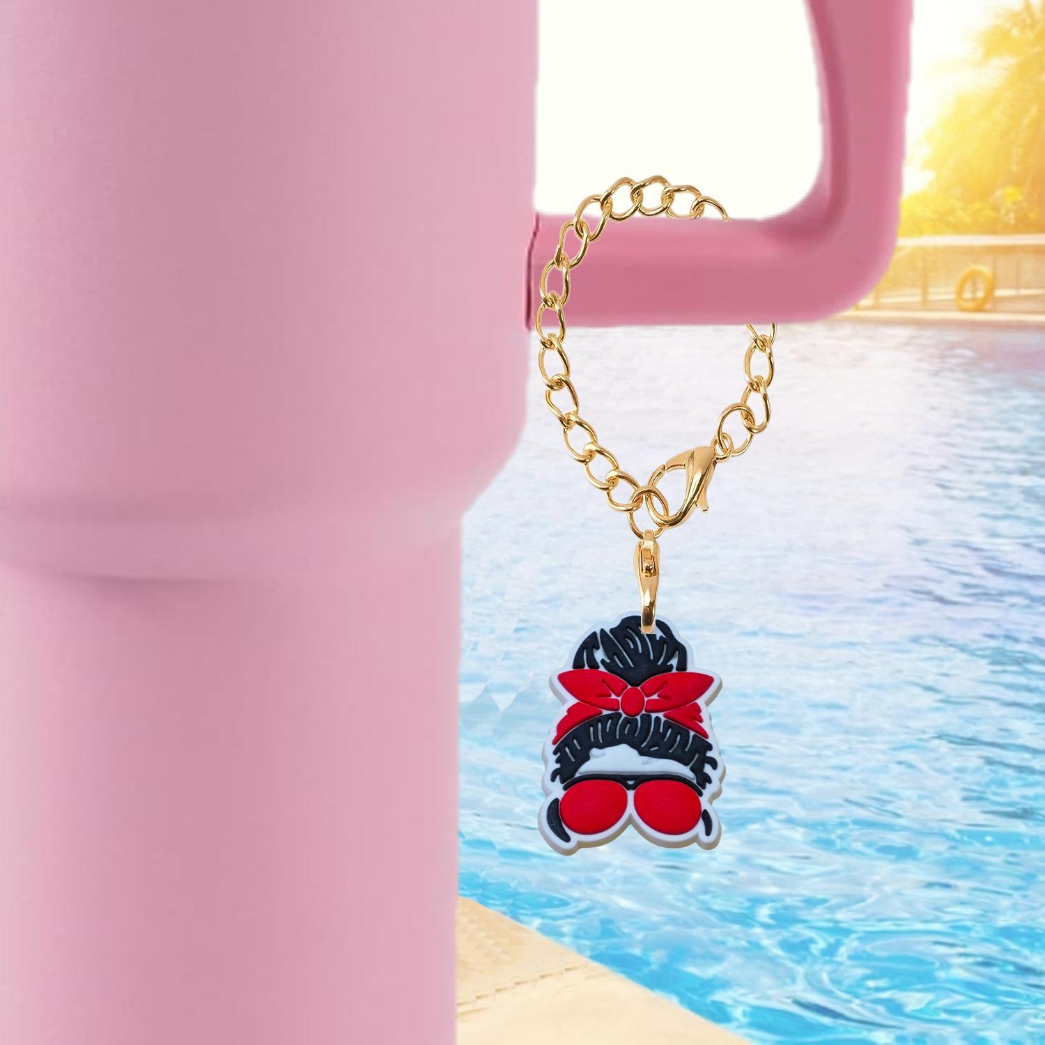 Wholesale MoM Cartoon Soft Rubber Hanging Chain Cup Accessories Chain Mother's Day ACC-CA-XieJi009