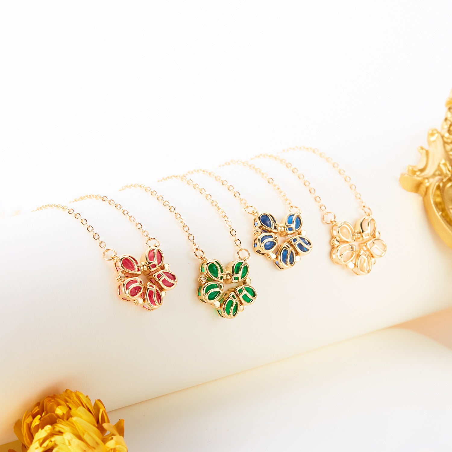 Wholesale flower necklace magnetic two wear necklace