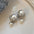 Wholesale S925 Sterling Silver  Large Colorful Pearl Earrings