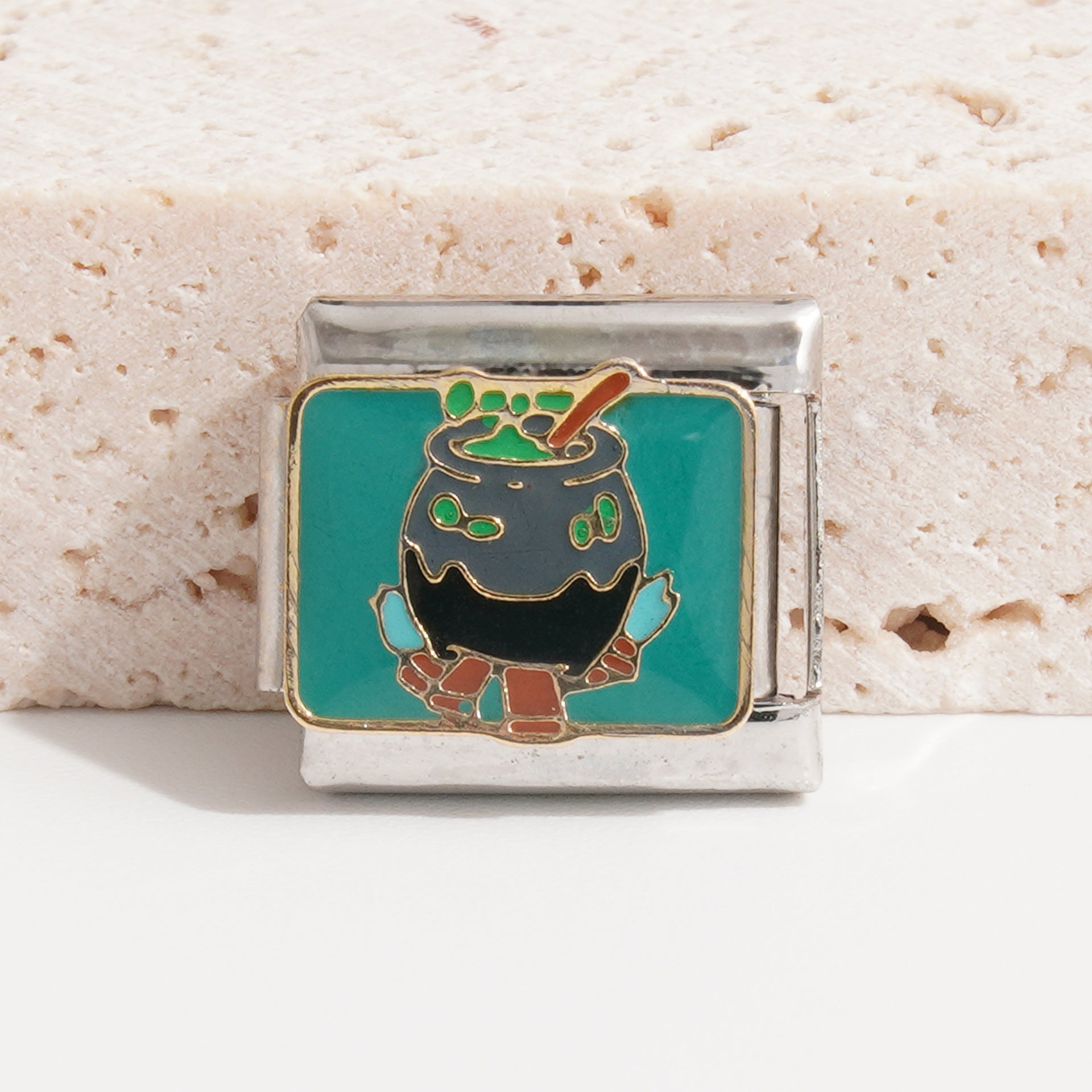 Wholesale Italian Charm Bracelet 9mm DIY Splicing Halloween Stainless Steel Composable Bracelet