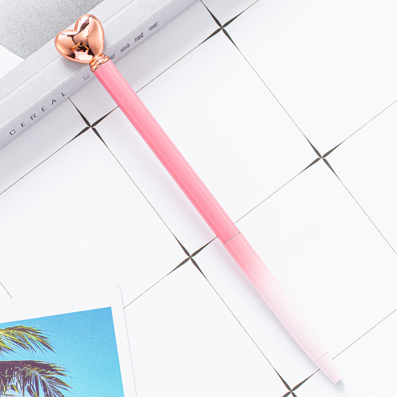 Wholesale Love Shape Ballpoint Pen Metal Pen ACC-PN-HuaHao017