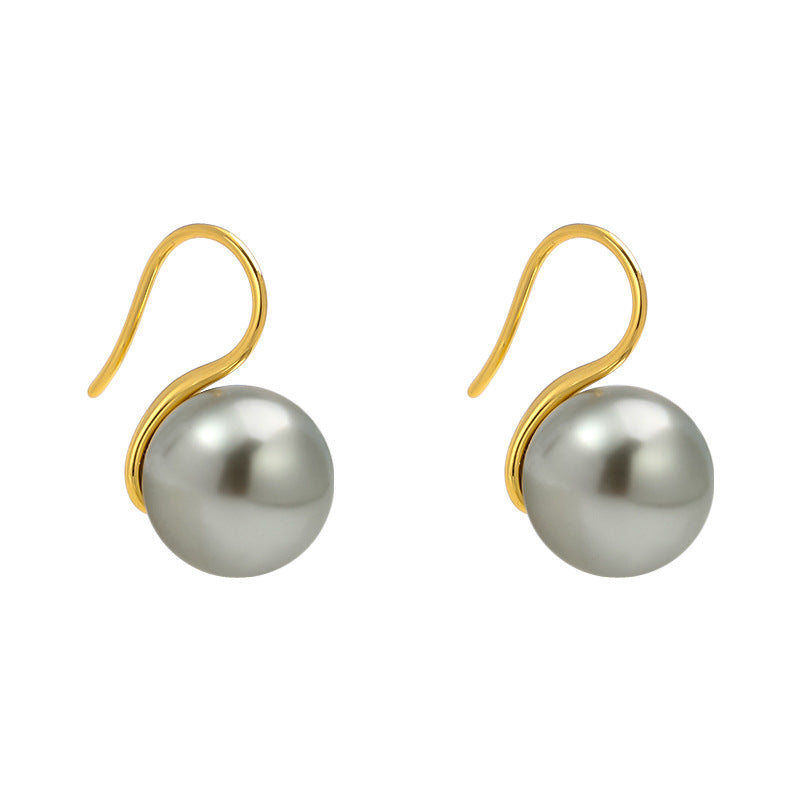 Wholesale Grey Pearl Earrings