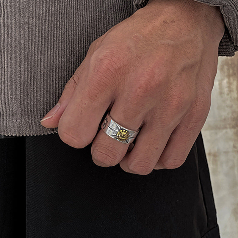 Wholesale flying eagle ray totem mark Open ring