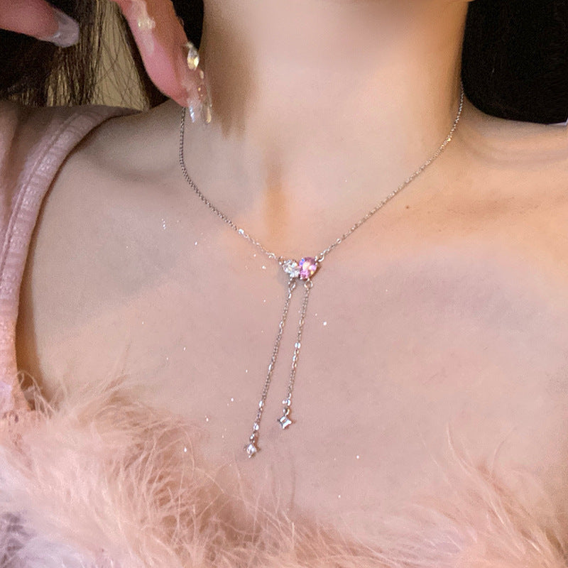 Wholesale Light luxury Pearl titanium steel necklace