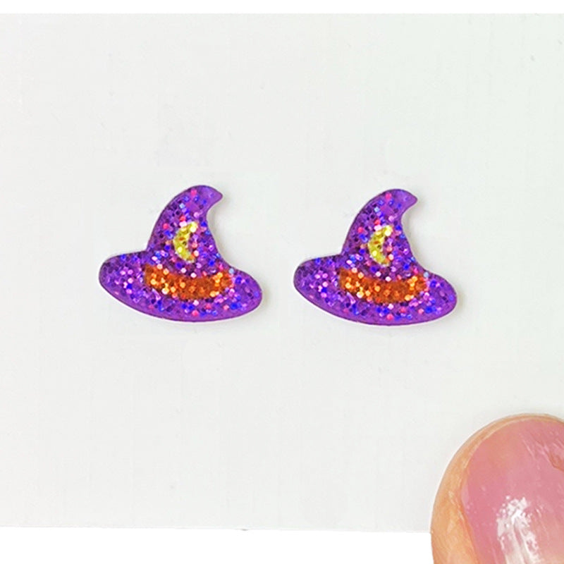 Wholesale 2 pairs/pack  Halloween Cute Mini Shiny Delicate Small Earrings
