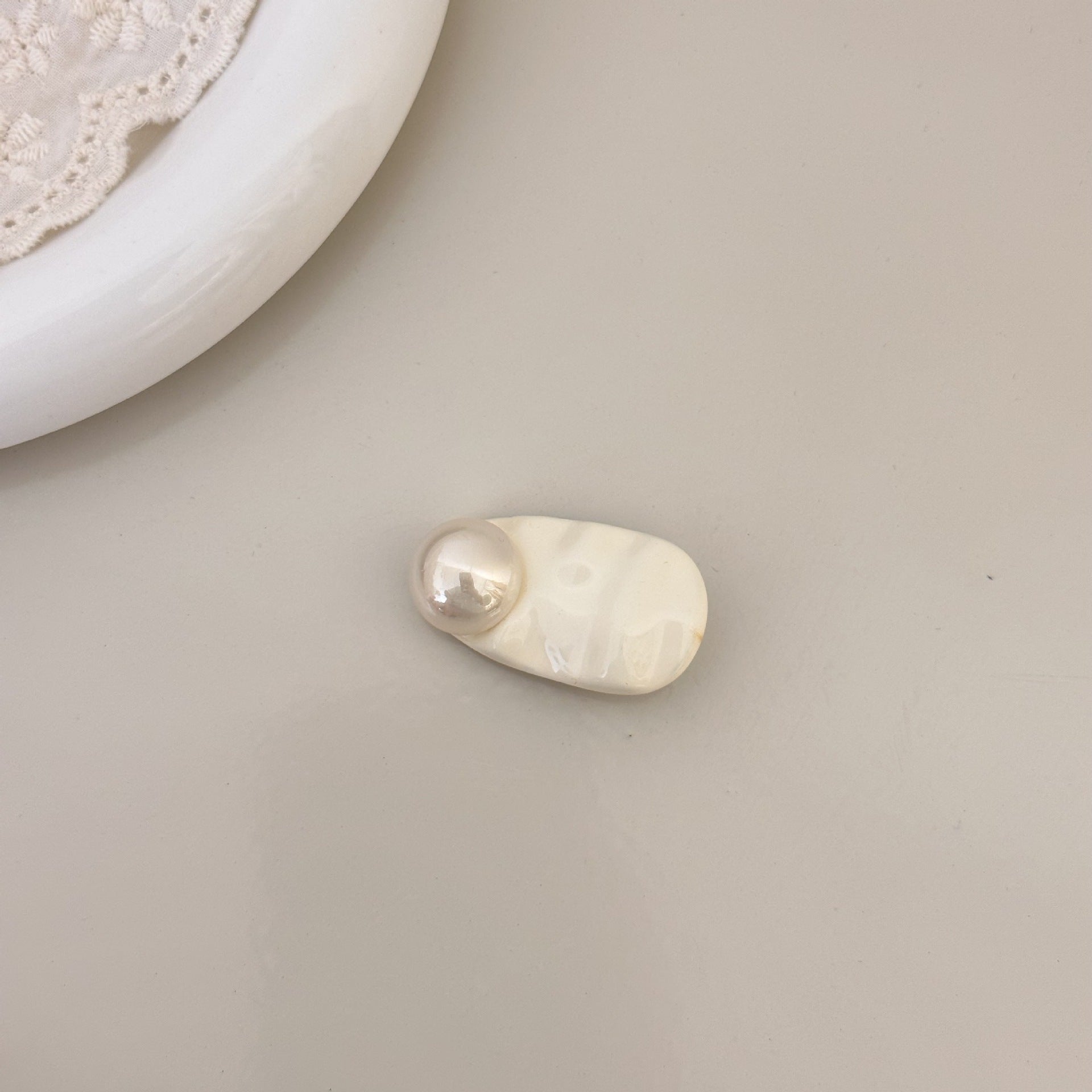 Wholesale  Pearl Wave Dot  Clip Hairpin Hair Clips