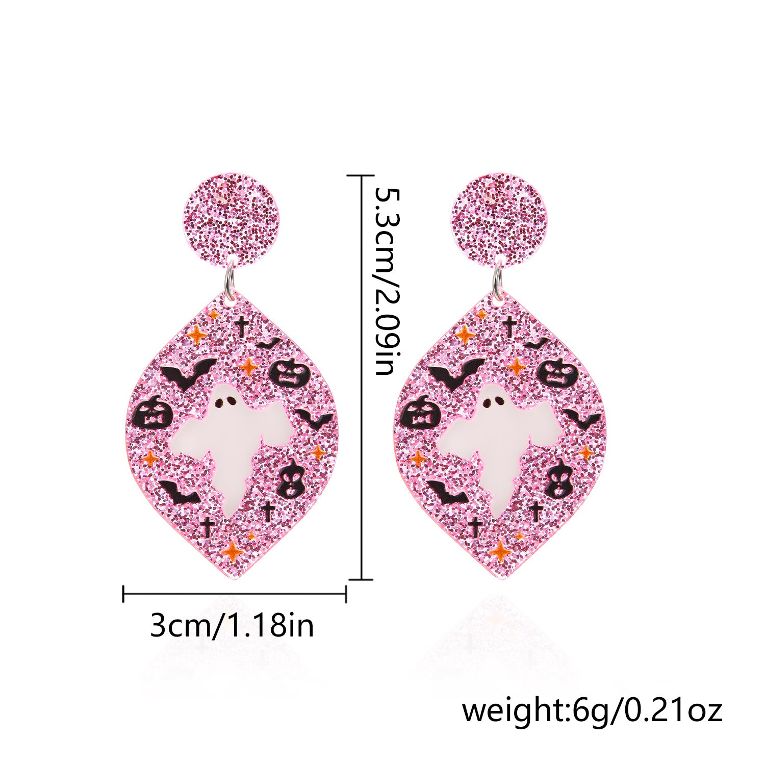 Wholesale Halloween Day Earrings Jewelry Fantasy Ghost Eyes  Acrylic Earrings