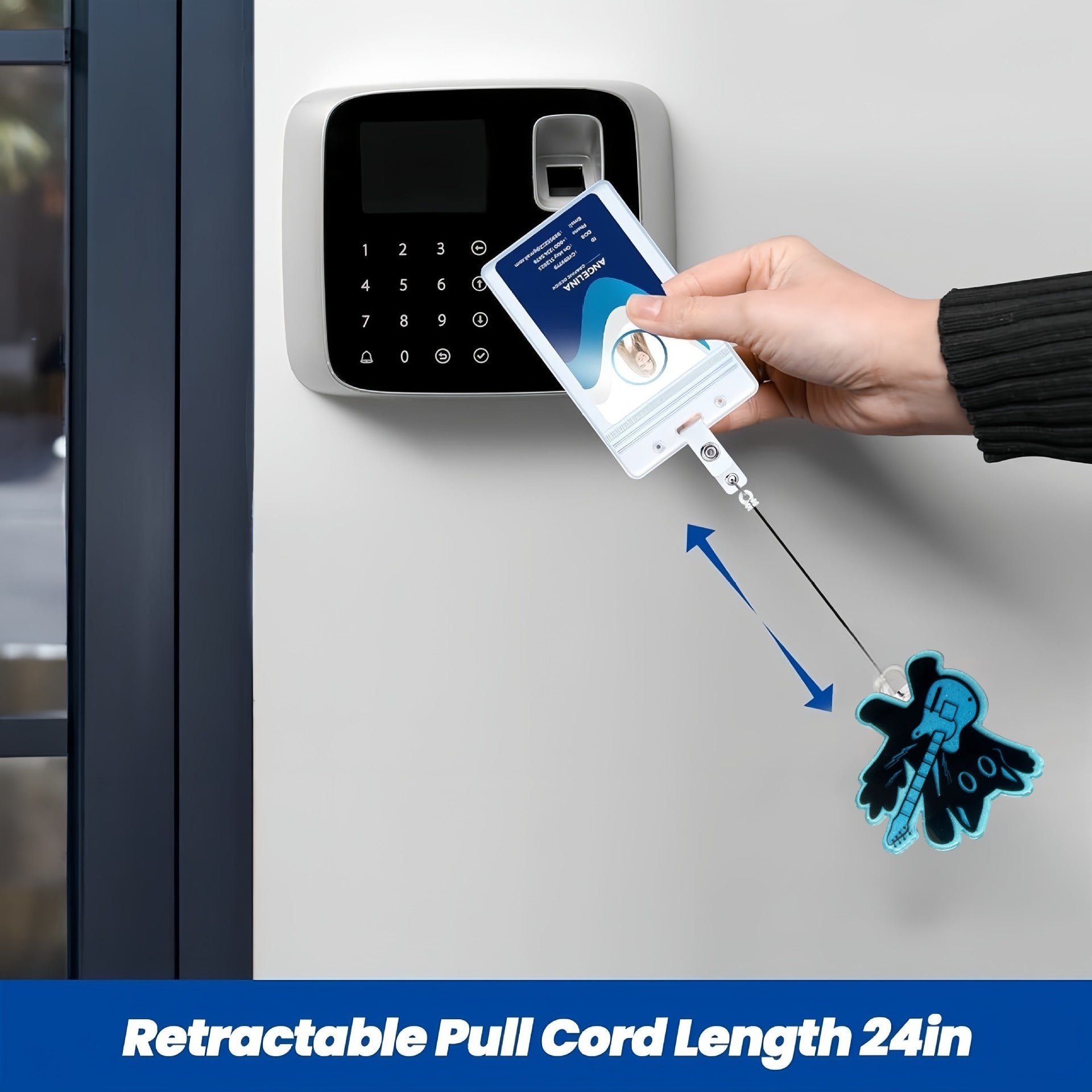 Wholesale Rock Bear Badge Reels Keychains