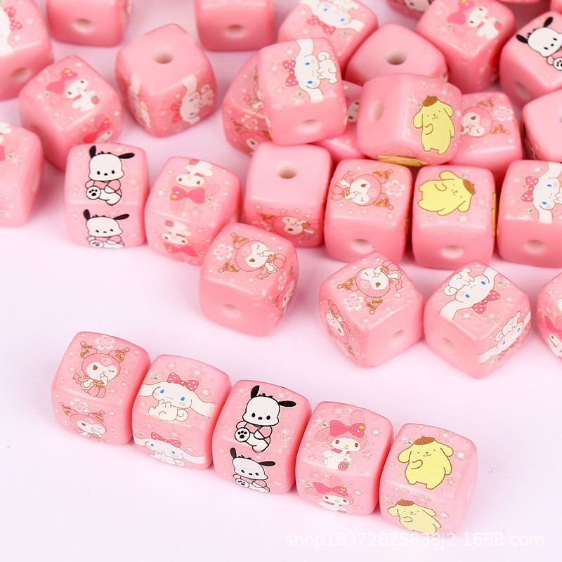 Wholesale random 10pcs Cartoon Series   Focal Beads DIY Bead Accessories ACCVIP