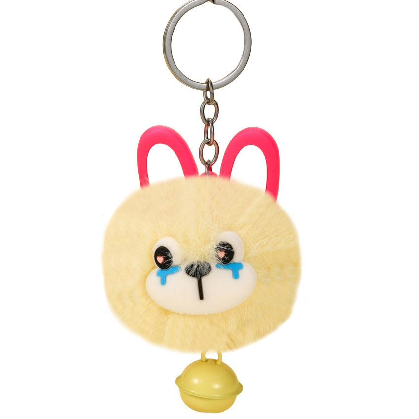Wholesale Cute bunny furball keychain