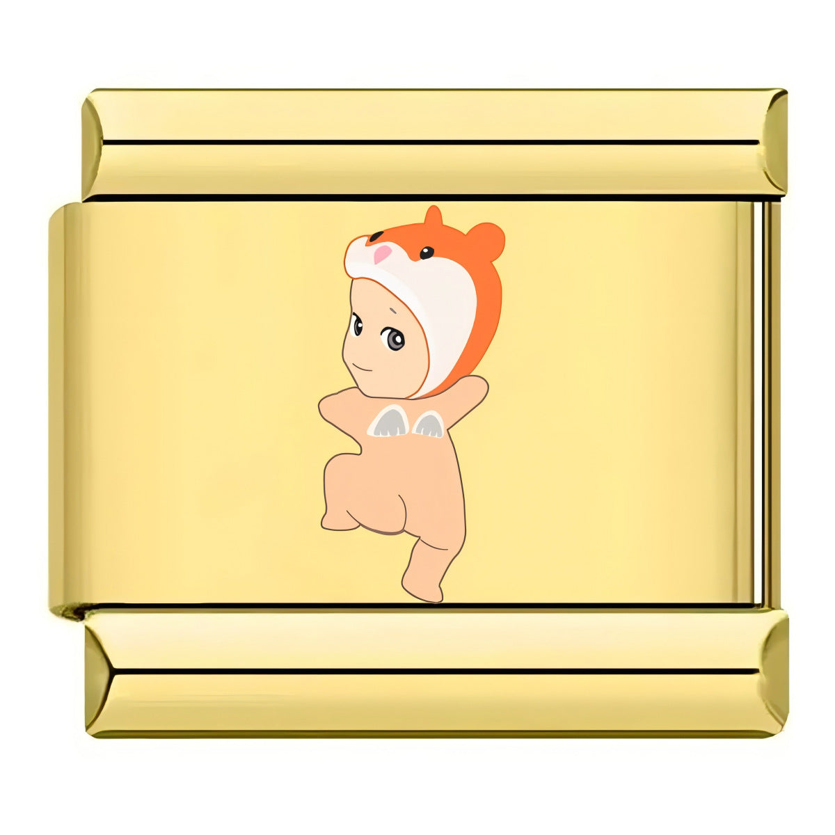 Wholesale 10pcs Italian Charm Bracelet 9mm DIY Splicing Cartoon Cute Stainless Steel Composable Bracelet