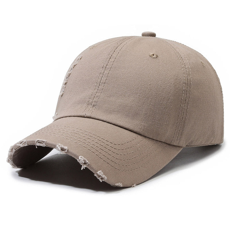 Wholesale Ripped Soft Top Smooth Cotton Hat Baseball Cap ACC-HT-XuanWei001