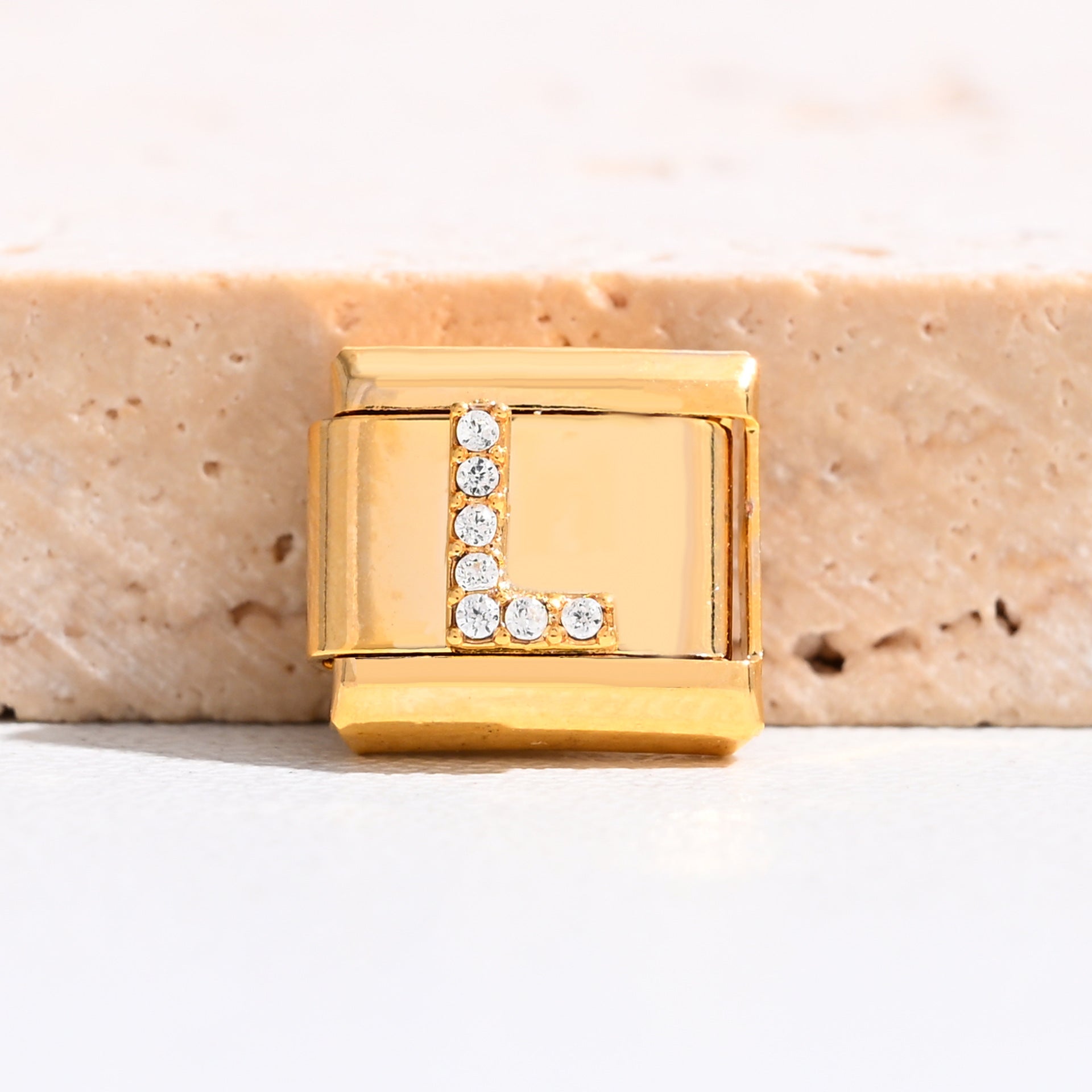 Wholesale 9mm Italian Charm Starter Bracelets DIY Letter Stainless Steel Composable Bracelet