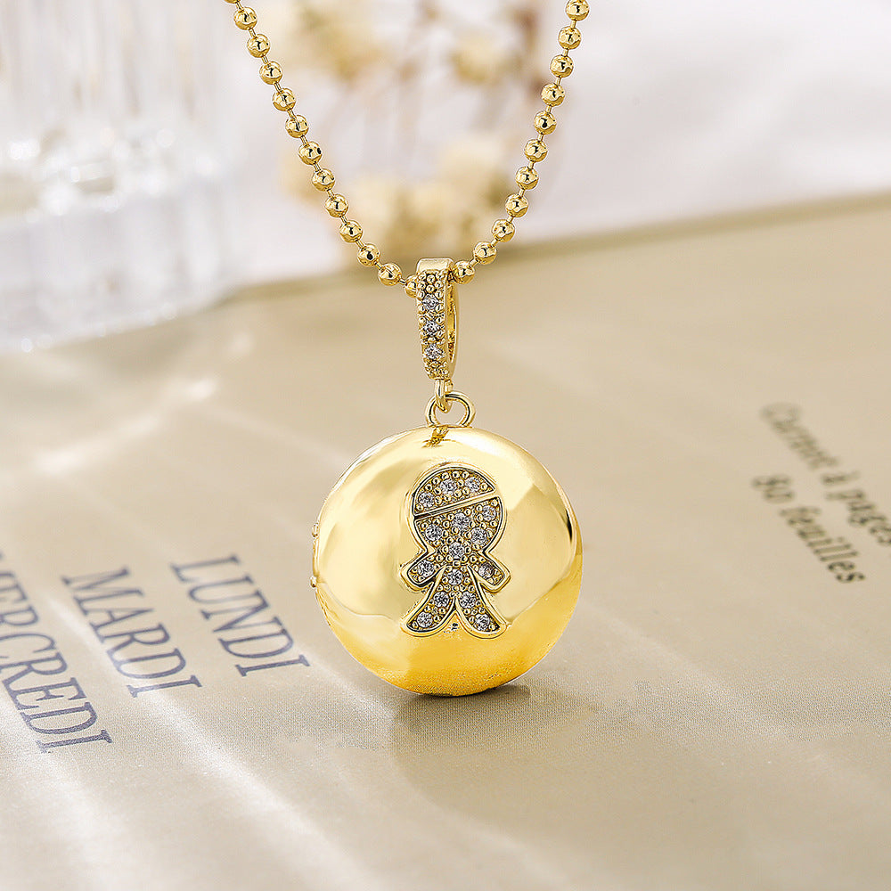 Wholesale Zircon Butterfly Star Eyes Love Photo Clip Pendant Necklace ACC-NE-AoGu002