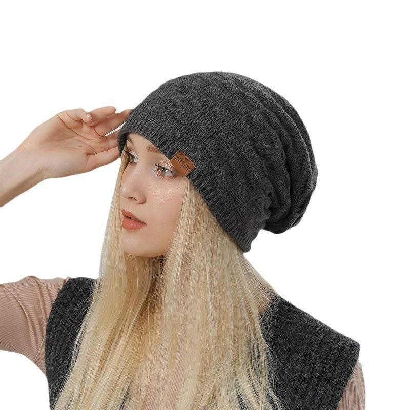 Wholesale  Knitted Hat Woolen Thread Turtleneck Cap