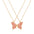 Wholesale  Oil Dripping Butterfly Necklace