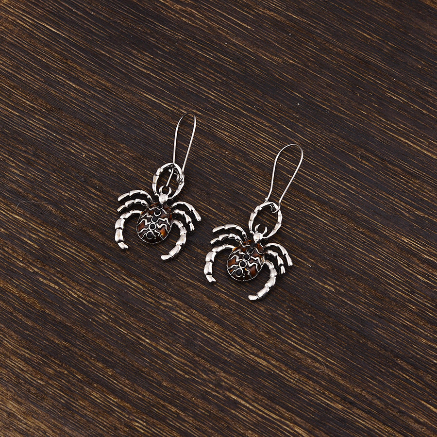 Wholesale Zinc Alloy Electroplated Gunmetal Black  Pendant Earrings Gothic  Style Fashion Jewelry Accessory For Women