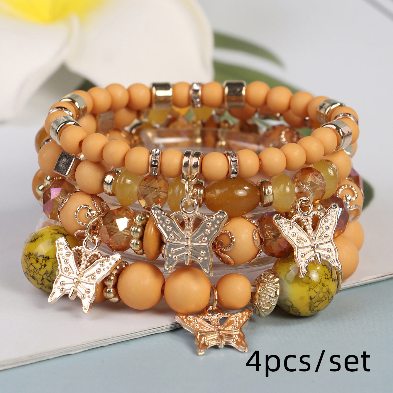 Wholesale Bohemian Vintage Sweet Butterfly Pendant Bracelet ACC-BT-Lijie003