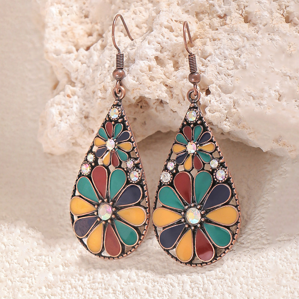 Wholesale  Bohemian Drop Earrings Earrings with Diamond Vintage