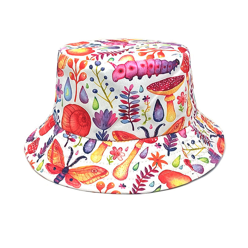 Wholesale Colorful Mushroom Pattern Bucket Hat ACC-HT-ShunMa003